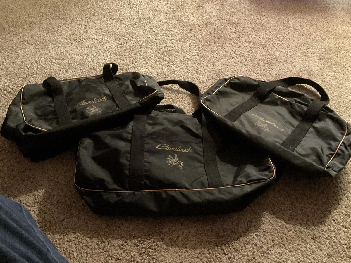 Vintage 3 Piece Suzuki Cavalcade 1400 Duffle Bags Soft Luggage CLEAN INTERIORS
