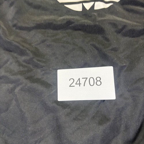 Vintage Adidas Track Jacket Womens Small Black polyester Zip Up Three Stripes - 第 9/9 張圖片