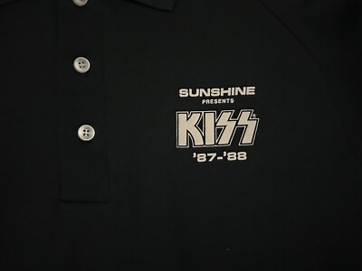 Vintage KISS Concert Shirt Crazy Nights Tour Crew Staff 1987 1988