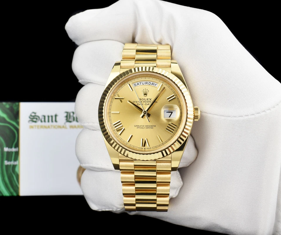 ROLEX - 40 мм 18k золото день Дата 40 президент шампанское римский 228238 - SANT BLANC - Изображение 3 из 4