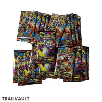 Lot Of 25 Pokémon Mega Evolution (Me06) Booster Packs
