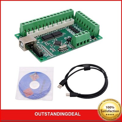 4-Axis 100KHz USB Mach3 Motion Control Board CNC Breakout Board for CNC ot25 *tm