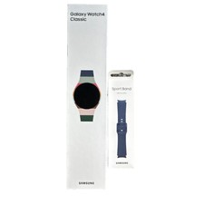 Samsung Galaxy Watch4 Classic 46mm Bluetooth Wi-Fi GPS Silver with Extra Bands
