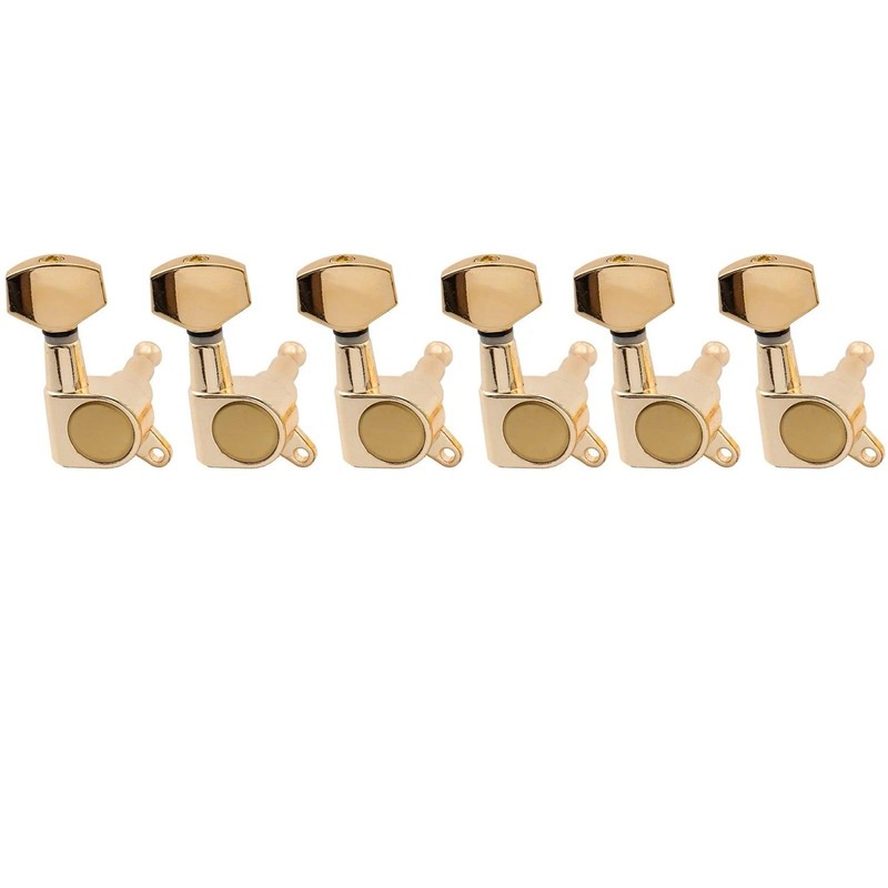 Musiclily 6-in-line Sealed Guitar Tuners Tuning Pegs Keys Gold USA Seller