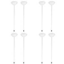 4Pcs Fluorescent Light Poles Black Iron Plastic Adjustable Rods
