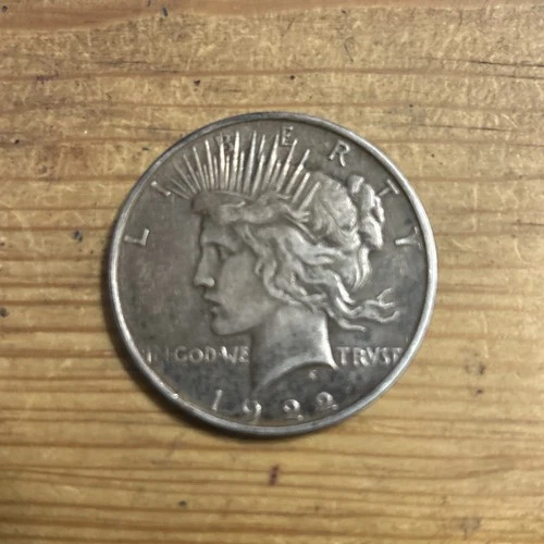 1922-D SILVER PEACE DOLLAR U.S.Denver Mint- AU