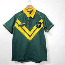 Australian Rugby League 2000s Classic Kangaroos shirt jersey green home Vintage