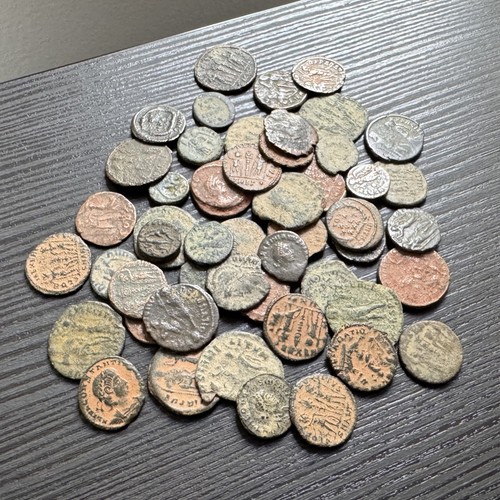 Lot 50 Late Roman Byzantine coins #A955