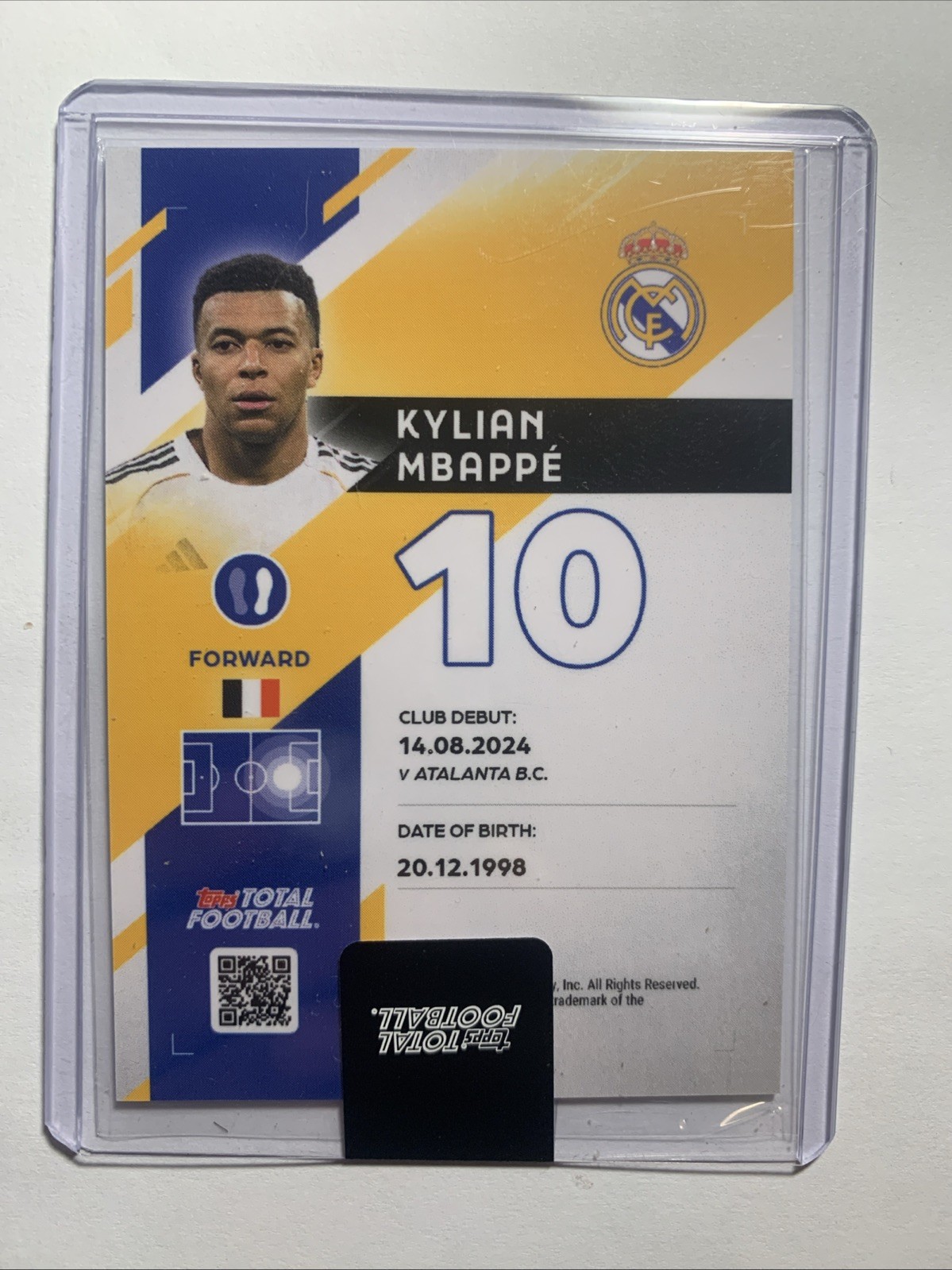 Kylian Mbappé /99 Topps Total Football La Liga MAD4 Real Madrid Limited Edition view 2