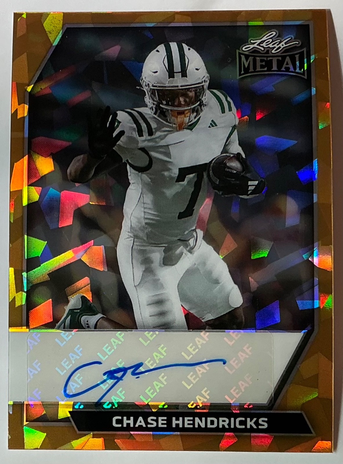 2026 Leaf Metal Chase Hendricks Auto Autograph Base Crystal Gold #d 1/1