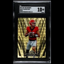 2024 Leaf Metal The National 1/1 Gold Vinyl Carson Beck Superfractor One of One