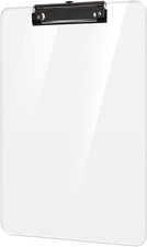 Plastic Clipboards, A4 Acrylic Clear Board 8.5x11 for Classroom, Students, Trans