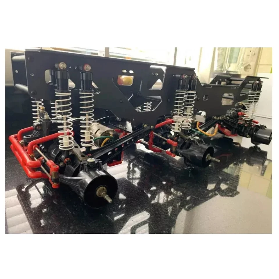 Aluminum Chassis Kit for Tamiya Clod Buster BullHead 6X6X6 Upgrades Parts - Image 3 of 4