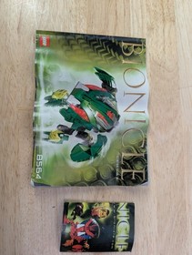 LEGO Bionicle #8564 Lehvak W/ Canister , Instructions & Figure - 1 Missing Piece