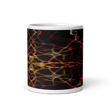 Festive Lights and Ribbons Ceramic 11oz Mug