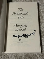 MARGARET ATWOOD SIGNED THE HANDMAIDS TALE BOOK 40TH ANNIVERSARY EDITION