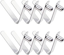 HZMM 8 Pcs Kayak Paddle Spring Snap Clips, Tent Pole largge, 6mm