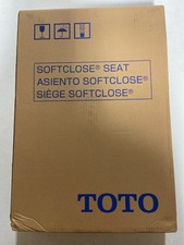 TOTO SoftClose Elongated Closed Front Toilet Seat in Cotton White-SS124#01