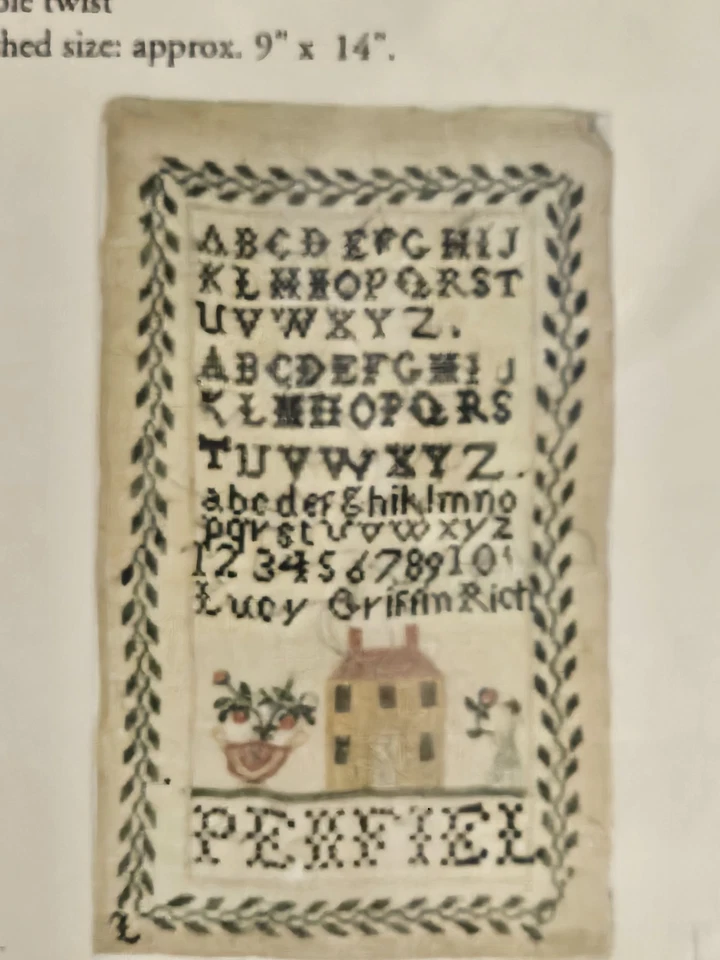 Vintage~Lucy Griffin Rich~Counted Cross Stitch Kit ~ Alphabet SamplerChart~New - Image 4 of 4