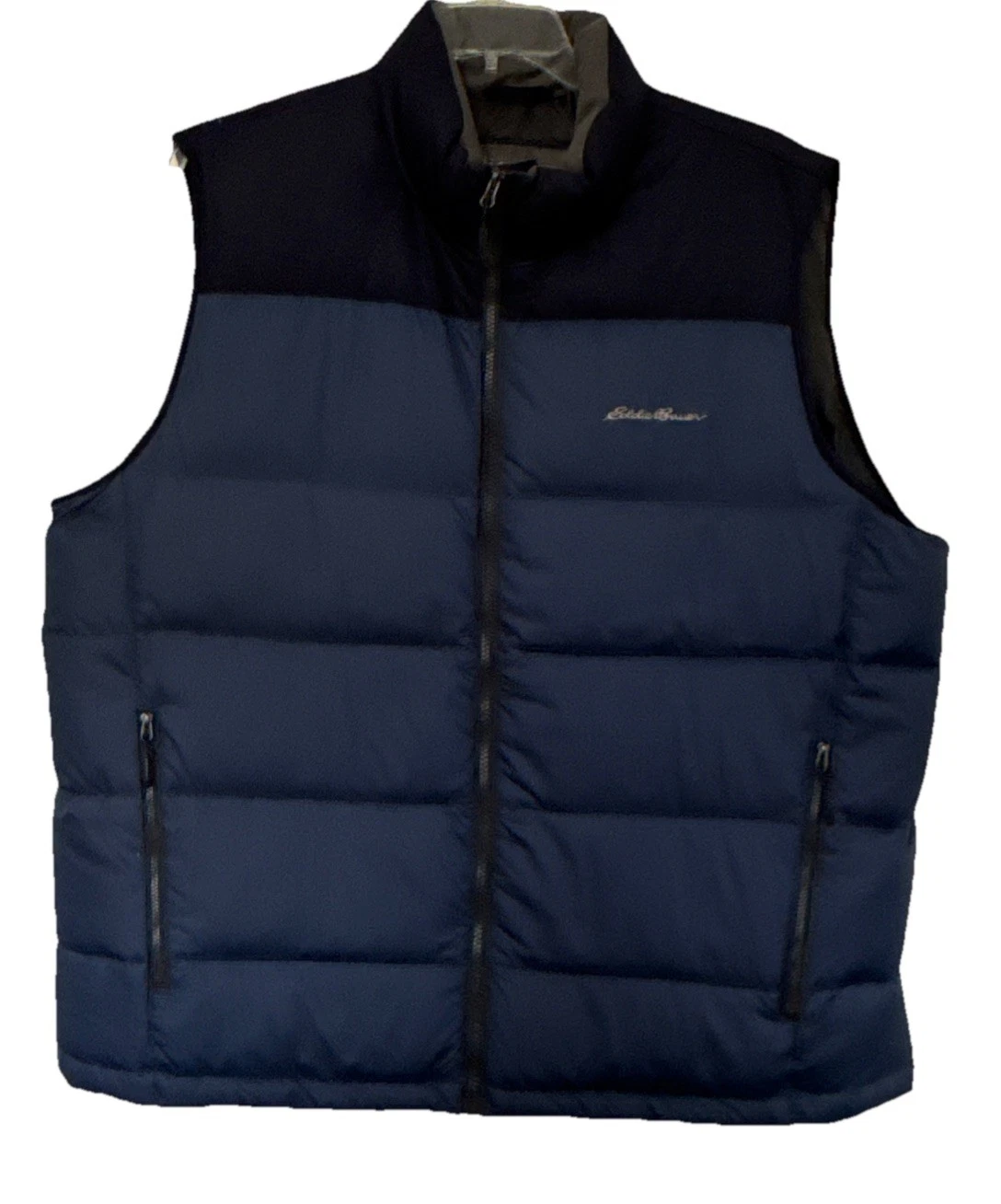 Eddie Bauer Men’s XL EB650 Vest Packable Down Insulated Outdoor Full Zip Hiking