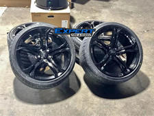 20x10 20x11 CHEVY CAMARO ZL1 GLOSS BLACK WHEELS RIMS TIRES 5x120 SS RS Z28 1LE