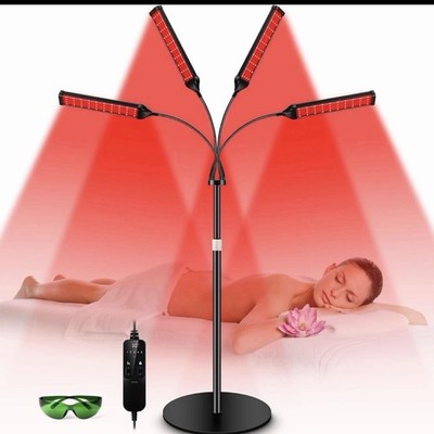 Red Light Therapy Lamp,4 Head Infrared Light Therapy for Body Device