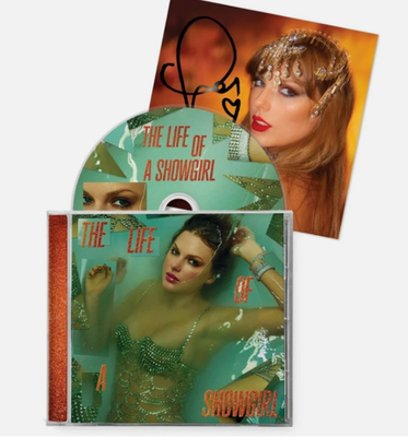 Taylor Swift The Life of a Showgirl CD With Signed Autograph