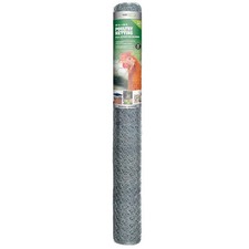 50-Roll Garden Craft 36 in. H X 50 ft. L Galvanized Steel Poultry Netting 1 in.