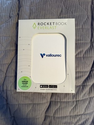 Rocketbook EVR-LR Reusable Wirebound Notebook Black Dot Grid Letter Size Tablet