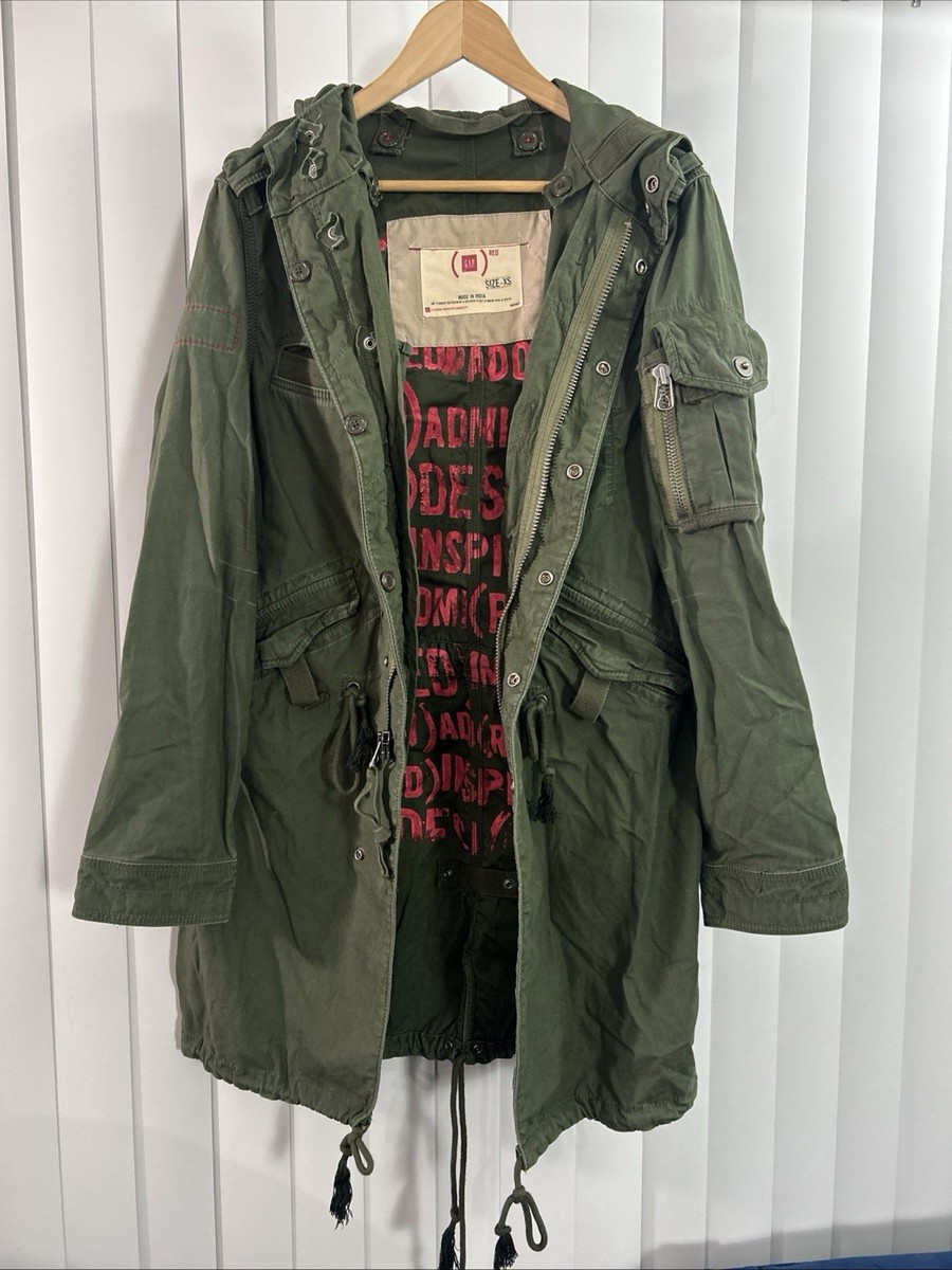 GAP Project RED Bono Military Fishtail Vintage Parka Army Green