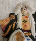 Sevei Koshu Porcelain Japanese Saki”Lion Man", Kabuki Dancer c.1950's Empty Rare — photo 5