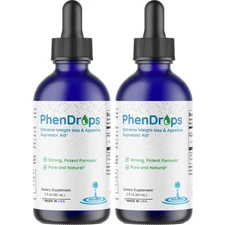 PhenDrops - Weight Loss and Appetite Suppressor Support Formula- 2 Bottles