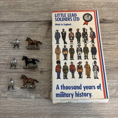 Vintage Little Lead Soldiers A15 American Revolutionary War x3 Colonial Cavalry