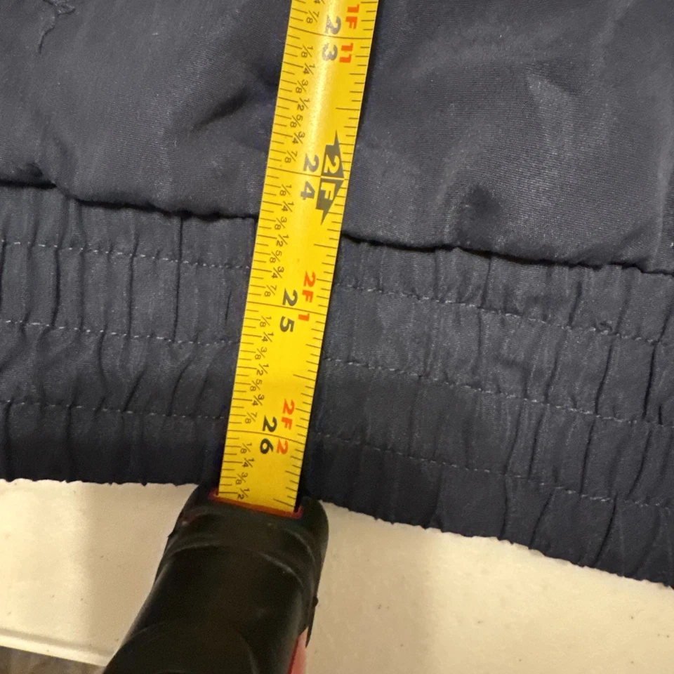 VINTAGE Spalding Sport Jacket Wind Breaker Mens Navy Red WhiteFull Zip Coloblock - Image 3 of 4