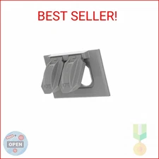 Hubbell-Bell 5180-0 1-Gang Horizontal Weatherproof Cover, Device Mount Flip Cove