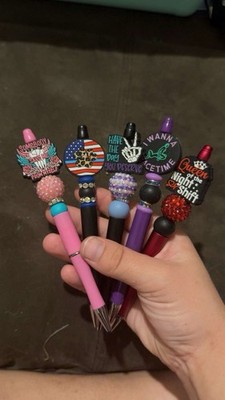 Homemade super cute ink pens, Come in different colors and styles. $8.00 each