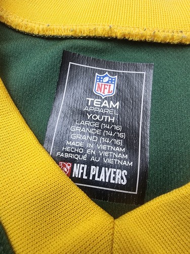 Greenbay Packers Aaron Rodgers 12 NFL Team Apparel Youth Large 14/16 Jersey - Picture 4 of 9