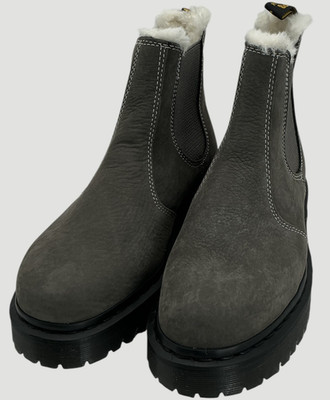 Dr. Martens 2976 Bex Fl Women's Size 9 Gunmetal Milled Nubuck WP Boots NIB