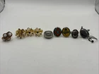 Vintage Costume Jewelry Rings Gold And Silver Tones Different Sizes Set Of 10
