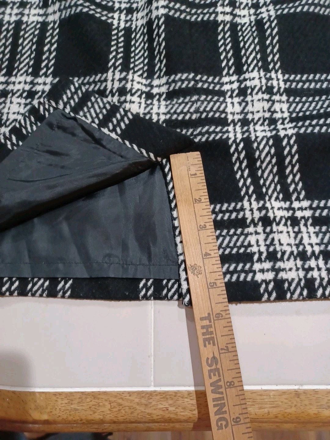 TALBOTS Wool Polyester Blend Knee Length Black An… - image 10