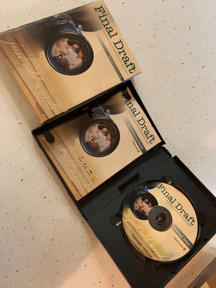 Software de escritura de guiones profesional Final Draft versión 8 MAC Windows PC CD 2009 Foto 3 de 3