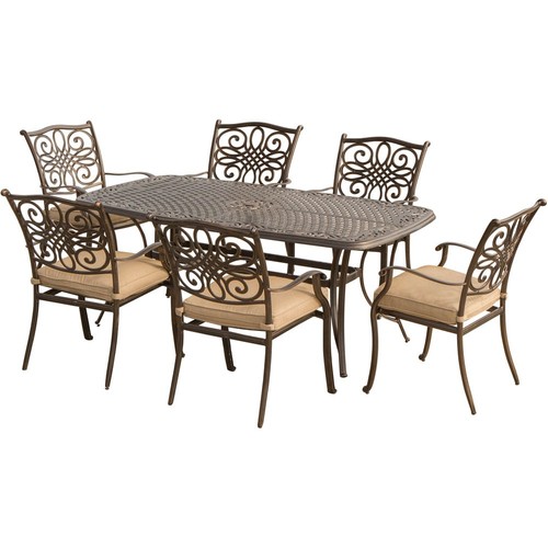 Hanover TRADITIONS7PC Traditions Seven Piece Aluminum Framed