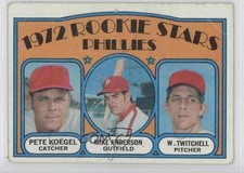 1972 Topps 1972 Rookie Stars Pete Koegel Mike Anderson Wayne Twitchell #14 1g9