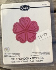 Sizzix Embosslits Small: 65704 Flower, Old Country Bloom Embossing &cutting Die