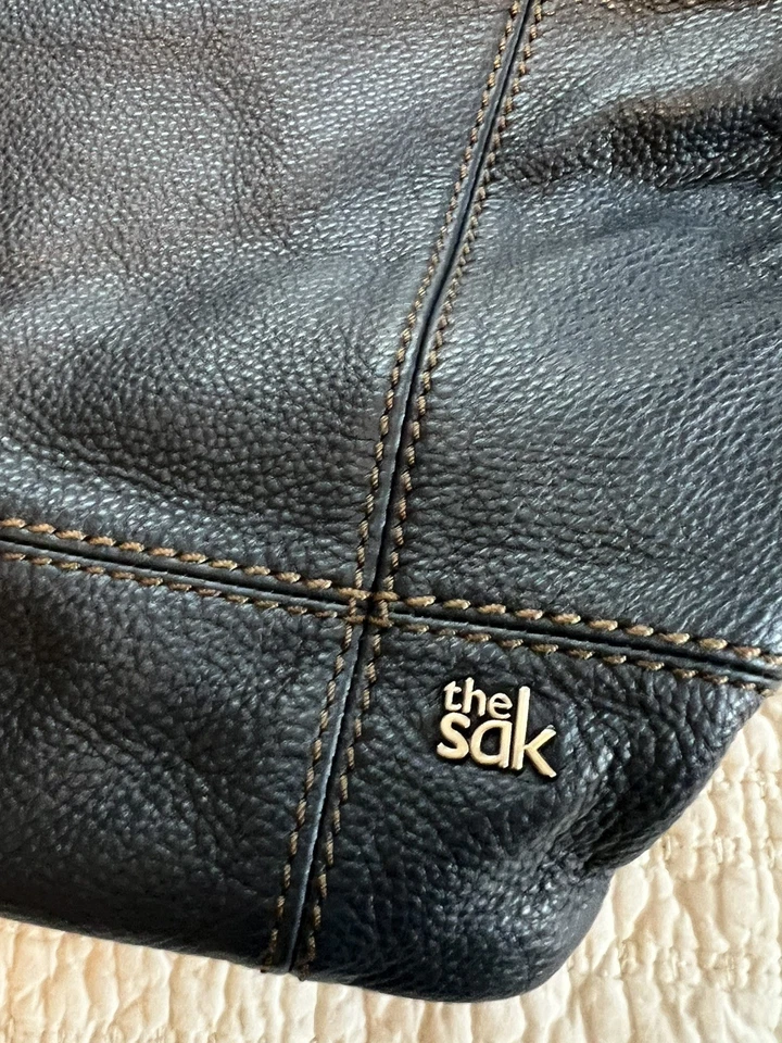 The Sak De Young Hobo Bolso de Cuero Azul Marino Bolso de Hombro Cartera de Todos los Días Foto 4 de 4