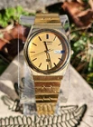 Vtg 1984 Seiko Quartz SQ 8123-6190 Gold Tone 33mm Men's Watch VERY NICE!!!