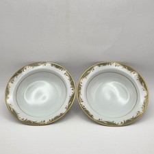 Vintage Sango Chateau 3627 Set of 2 Rimmed Fruit Dessert Bowls 5.5" Japan