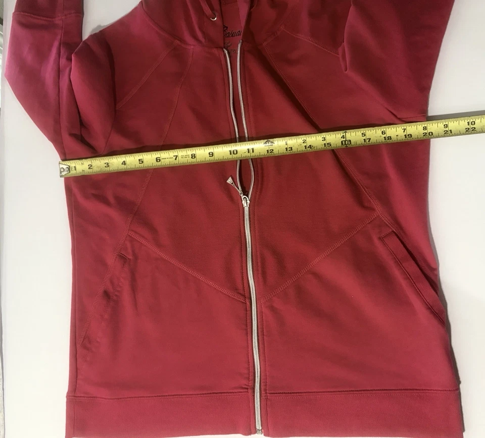 onque повседневные женские розовый толстовка с капюшоном SZ Med полный молнии 3/4 рукава цветной активный - Изображение 3 из 4