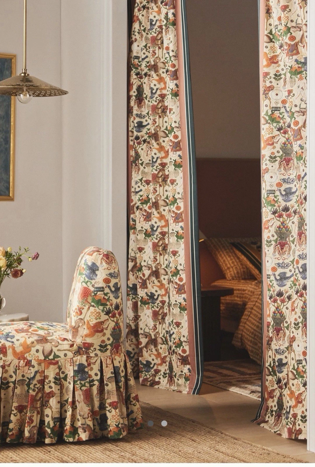 Anthropologie MINDTHEGAP Incantation Printed Cotton Curtain 2x 50x84
Opens in a new window or tab