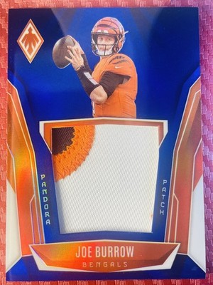 2025 Panini Phoenix - Pandora Patch Joe Burrow #PAP-JBW Blue 71/199 3 Color MEM